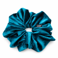 Teal Velour Scrunchie