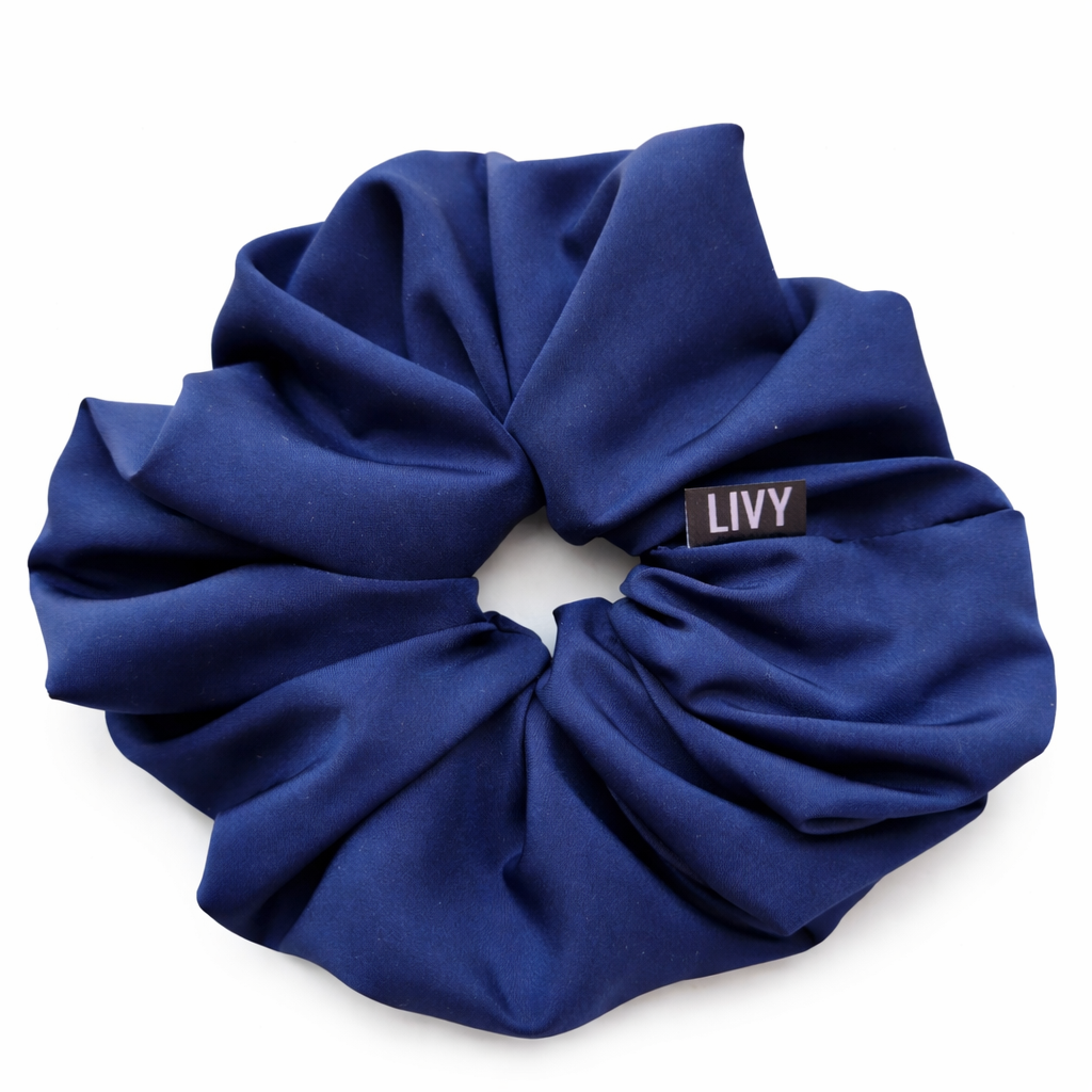 Navy Scrunchie / School